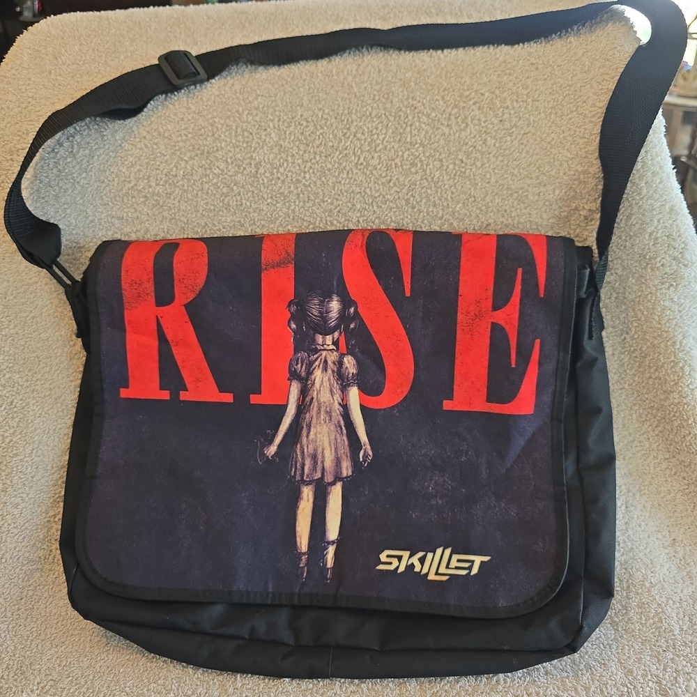 Skillet "Rise" Album Graphic Messenger Bag Rock Band's Logo/artwork Y2K‎ Vibes